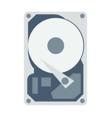 Sabit Disk renkli vektör simgesi