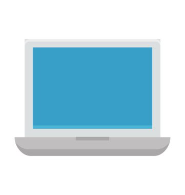 Laptop renkli vektör simgesi