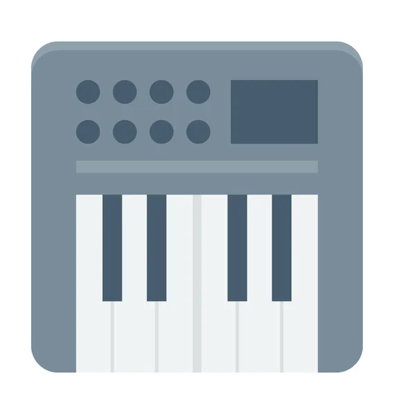 Piano Klavier Gekleurde Vector Icon — Stockvector