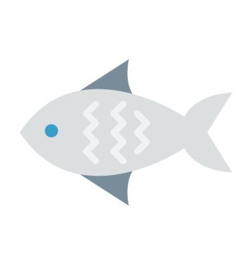 Balık renkli vektör simgesi