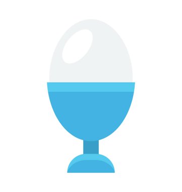 Yumurta Kupası renkli vektör simgesi