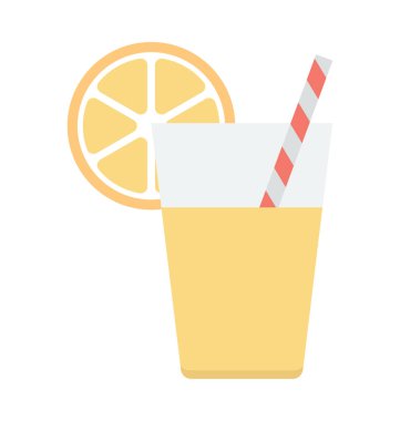 Limonata renkli vektör simgesi