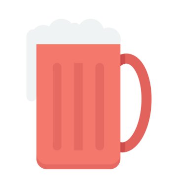Bira kupa renkli vektör simgesi