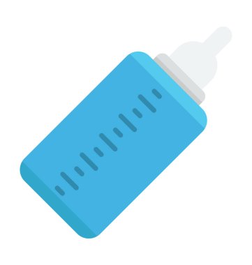 Bebek şişe renkli vektör simgesi