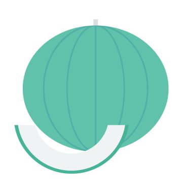 Kavun renkli vektör simgesi