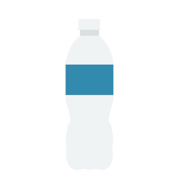 Su şişesi renkli vektör simgesi