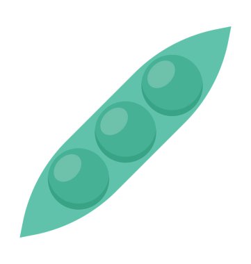 Bezelye renkli vektör simgesi