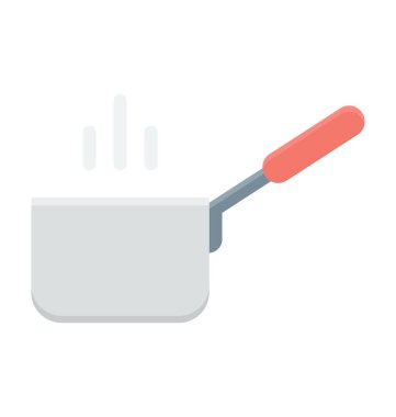 Pişirme Pan renkli vektör simgesi