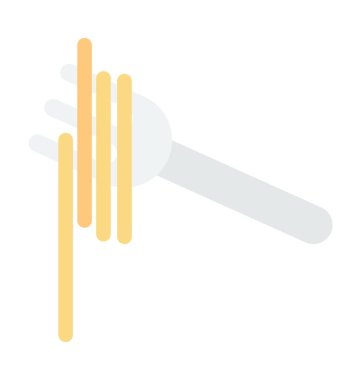 Çatal renkli vektör simgesi