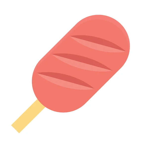 Popsicle Colored Vector Icon — Stock Vector