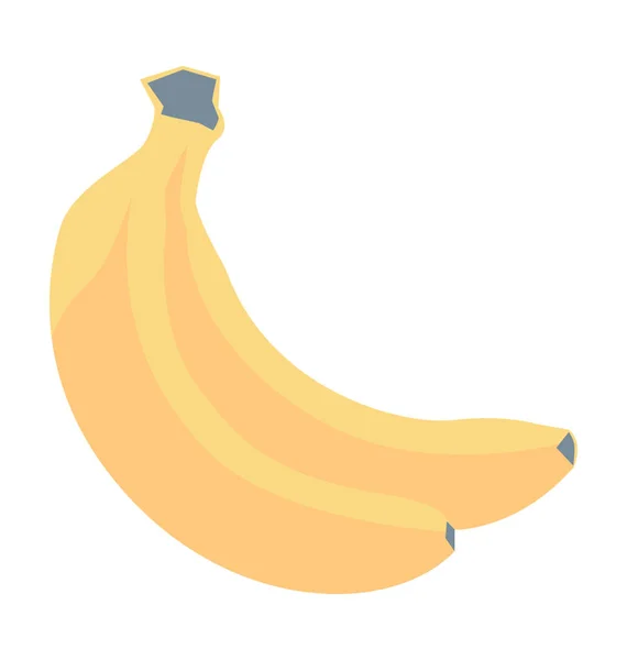 Banan Wektor Kolorowe Ikony — Wektor stockowy