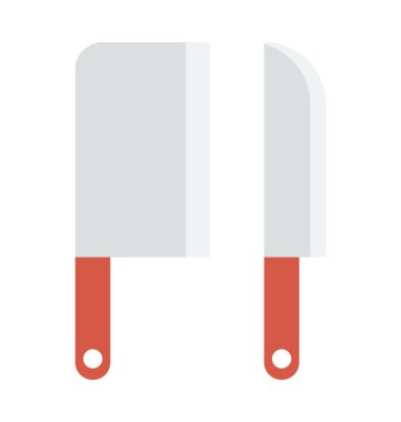 Bıçak renkli vektör simgesi
