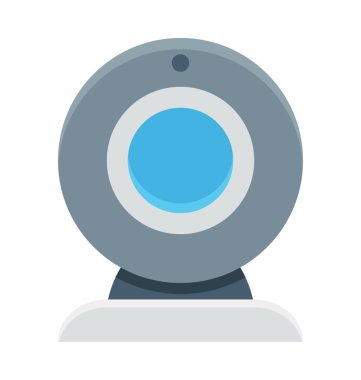 Webcam renkli vektör simgesi