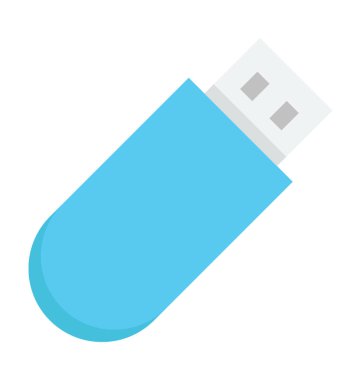 USB renkli vektör simgesi