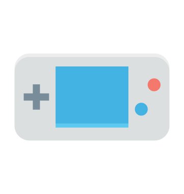 Oyun pedi renkli vektör simgesi