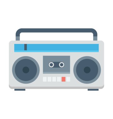 Boombox renkli vektör simgesi