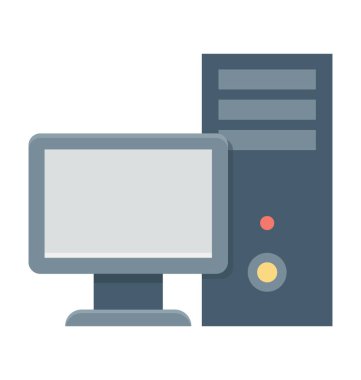 bilgisayar renkli vektör simgesi