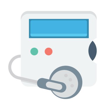 Walkman renkli vektör simgesi