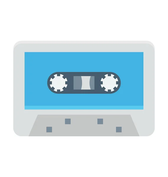 Audio Kazetta Színes Vector Icon — Stock Vector