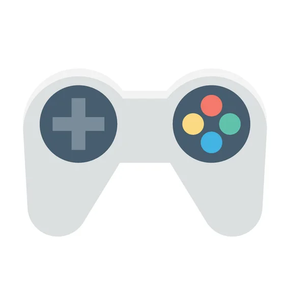 Ícone Vetor Colorido Gamepad — Vetor de Stock