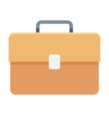 Evrak Çantası'nı renkli vektör simgesi