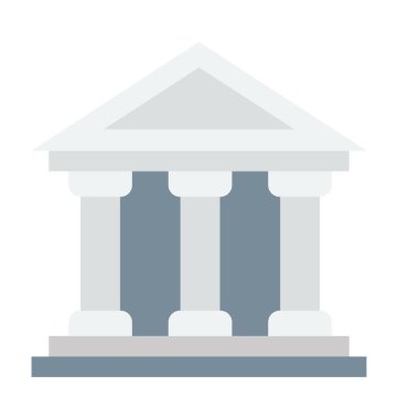 bank renkli vektör simgesi