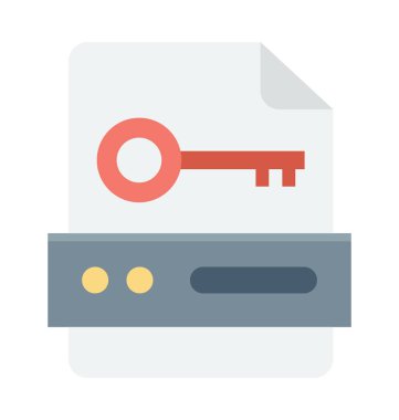 SEO anahtar kelime renkli vektör simgesi