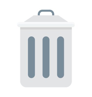 Çöp Kovası renkli vektör simgesi