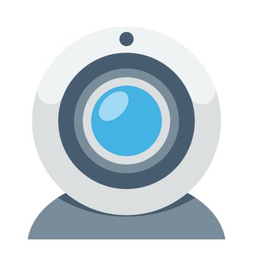 Webcam renkli vektör simgesi