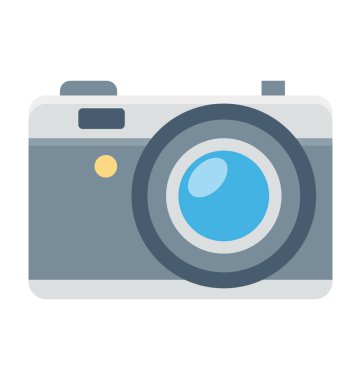 Kamera renkli vektör simgesi