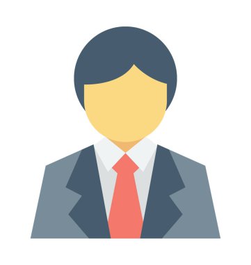 İşadamı renkli vektör simgesi