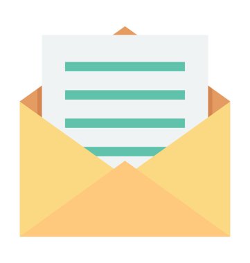 E-posta renkli vektör simgesi