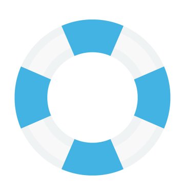 Hayat halka renkli vektör simgesi