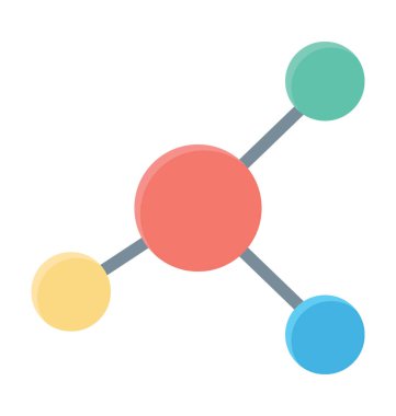 Renkli vektör simge paylaşmak