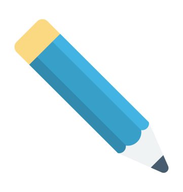 kalem renkli vektör simgesi