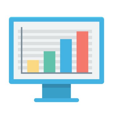 SEO grafik renkli vektör simgesi