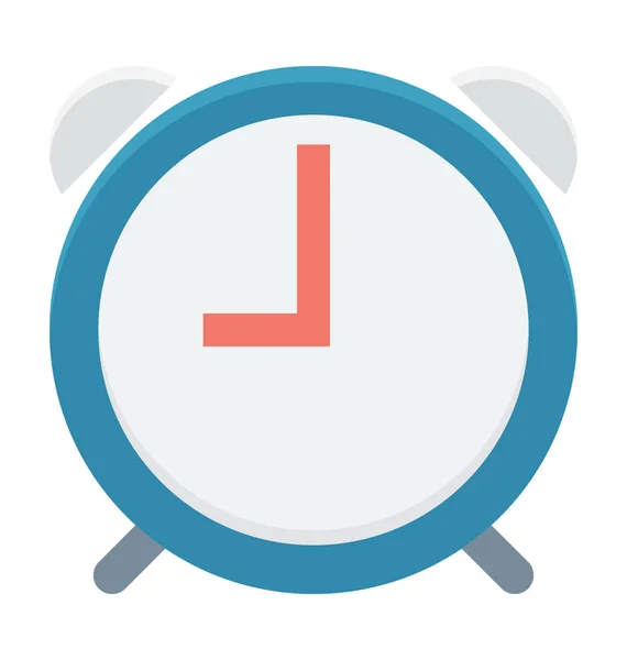 Reloj Despertador Vector Color Icono — Vector de stock