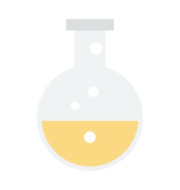 Şişesi renkli vektör simgesi