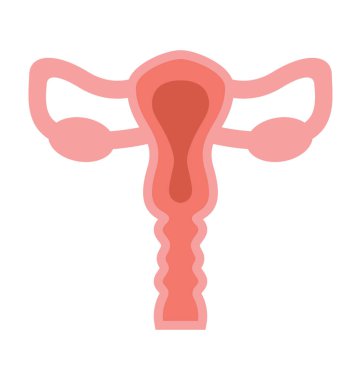 Boşaltım sistemi renkli vektör simgesi