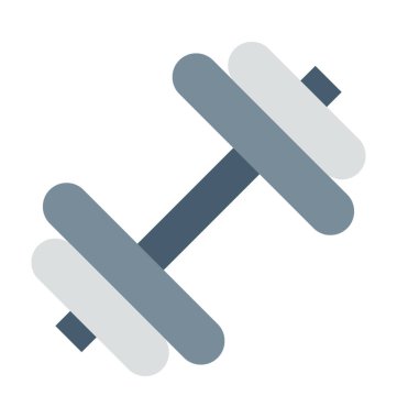 Dumbbell renkli vektör simgesi