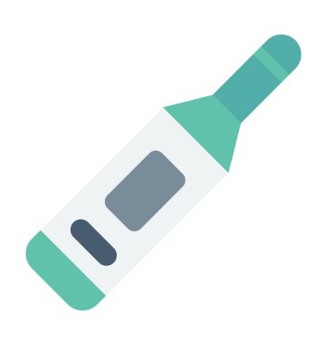 Enjeksiyon şişe renkli vektör simgesi