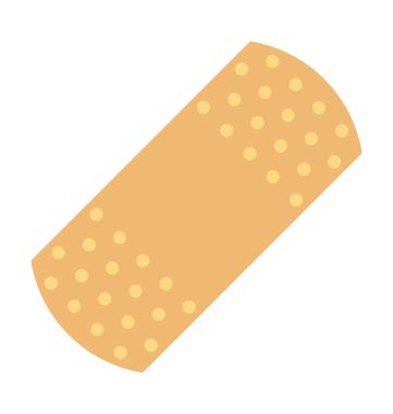 Bandaj renkli vektör simgesi