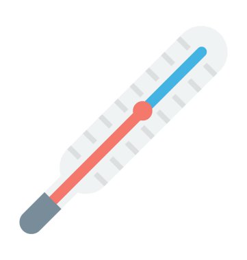 Termometre renkli vektör simgesi