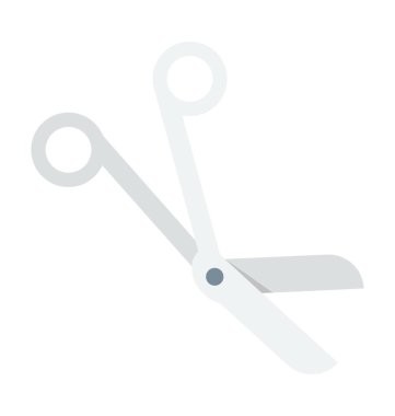 Makas renkli vektör simgesi