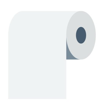 doku rulo renkli vektör simgesi 