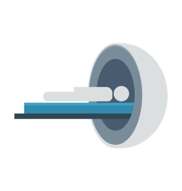 CT taraması renkli vektör simgesi