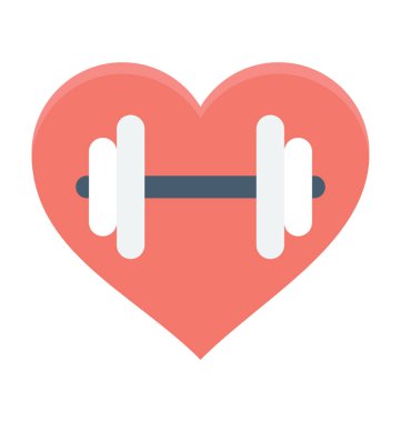 Fitness renkli vektör simgesi