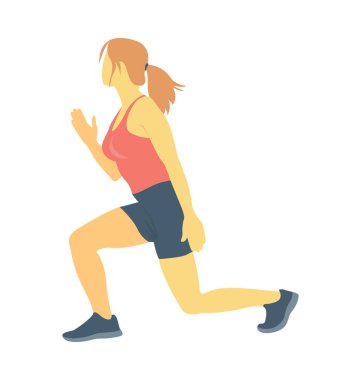 Atlet renkli vektör simgesi