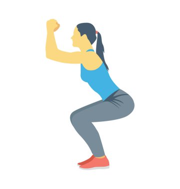 Fitness renkli vektör simgesi