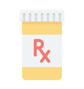 Tıp kavanoz renkli vektör simgesi